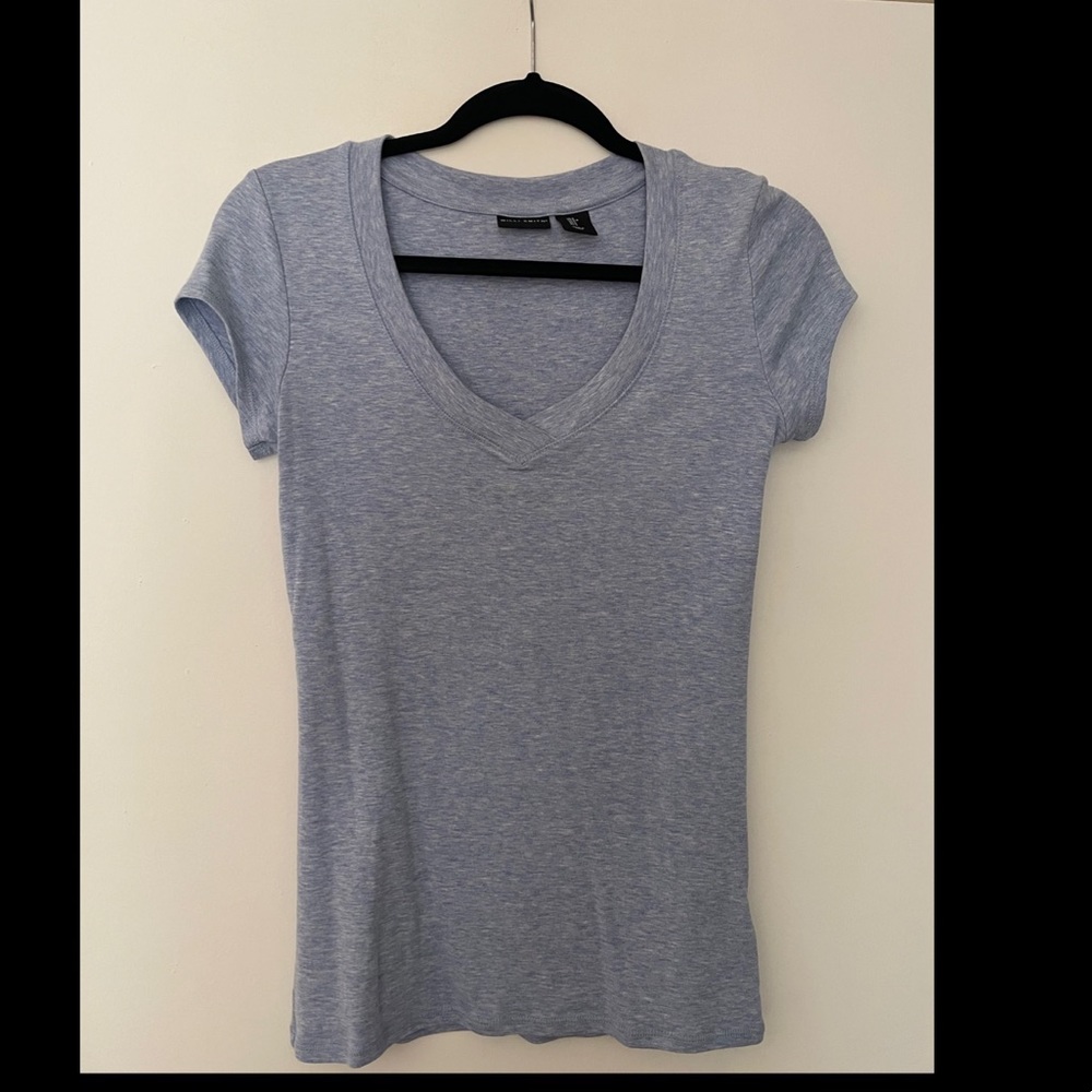 Basic tshirt. Light blue, size small.